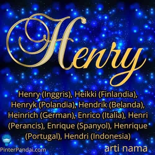 Arti Nama Henry