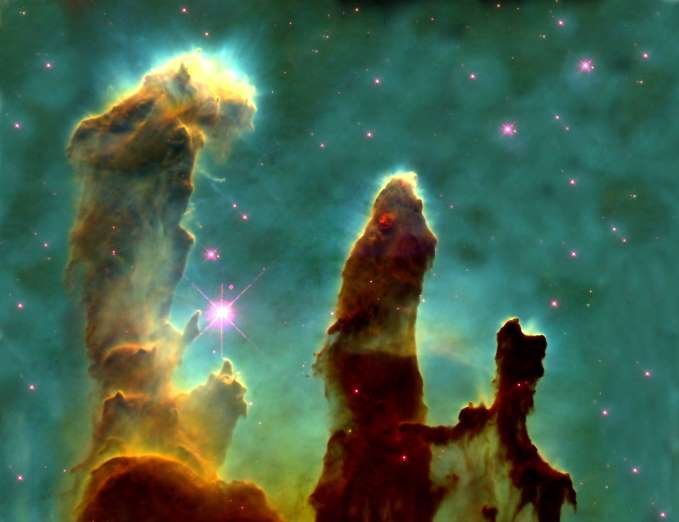 Kreasi pilar-pilar di Nebula Elang