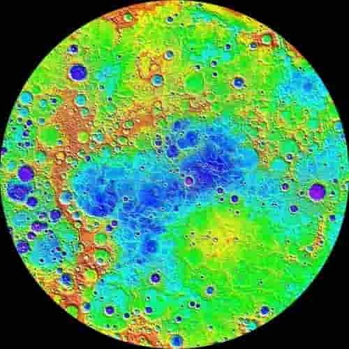 Peta belahan planet Merkurius