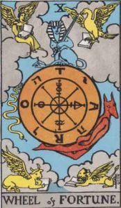10 Tarot Wheel of Fortune - Roda Keberuntungan