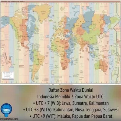 Daftar Zona Waktu Dunia - PINTERpandai