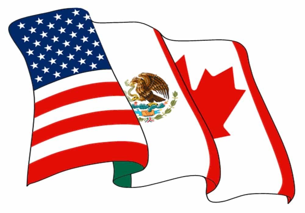 Negara NAFTA - Bendera