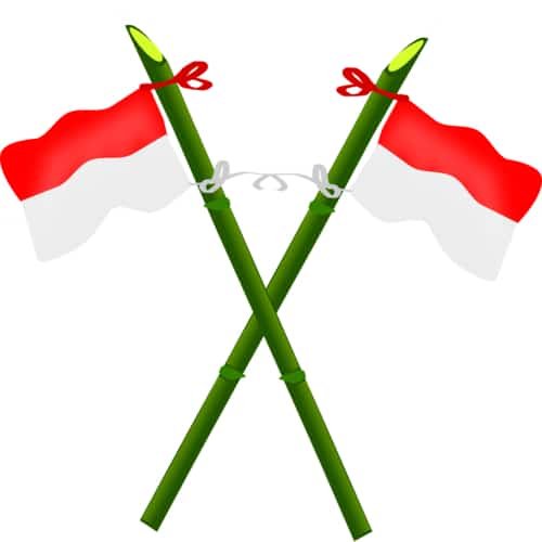 Hari tritura - bendera indonesia