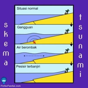 Penyebab Tsunami - Skema & Bagaimana Tsunami Membesar?