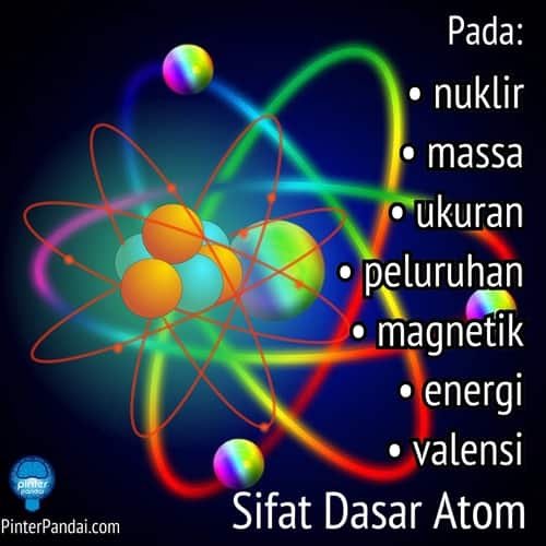 Sifat Atom - 10 Sifat Dasar Atom (Nuklir, Massa, Ukuran, Momen magnetik, Aras energi...)