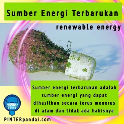 Daftar Sumber Energi Terbarukan (renewable energy) 10 Daftar Pada Umumnya dan 8 yang Digunakan di Indonesia