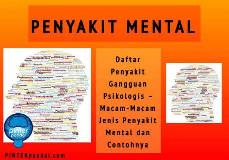 Penyakit Mental - Gangguan Psikologis - Macam Jenis Penyakit Mental