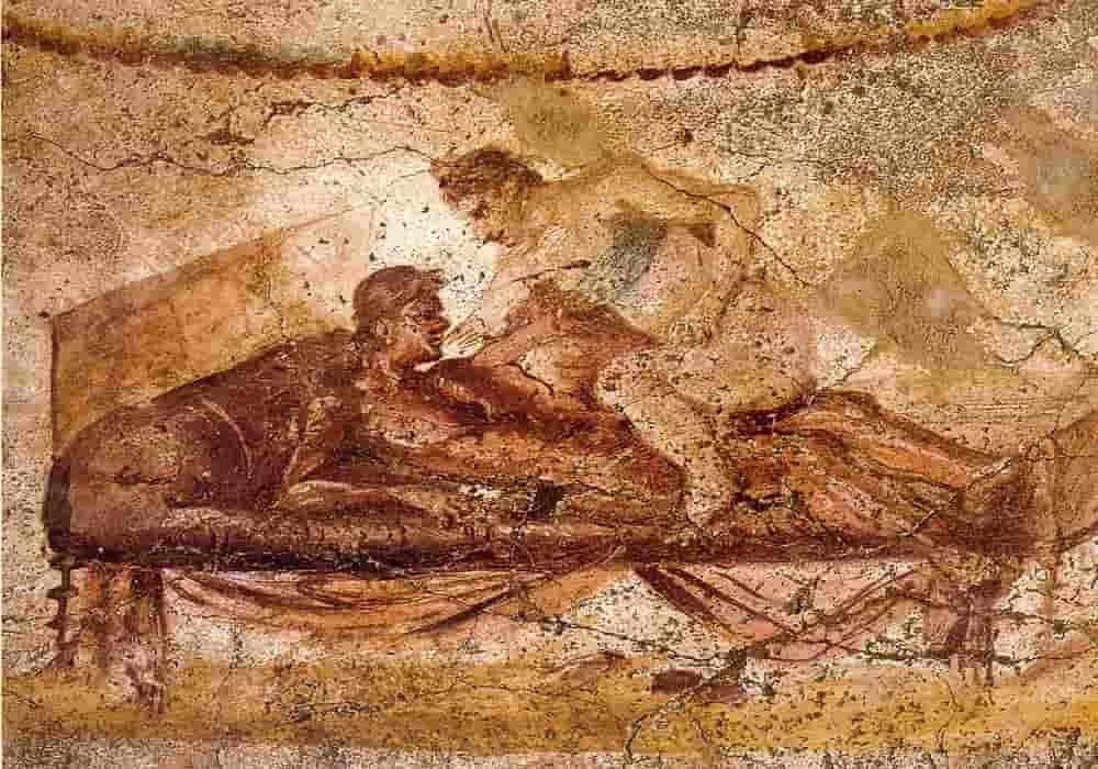 lukisan adegan erotis lupanar di pompei