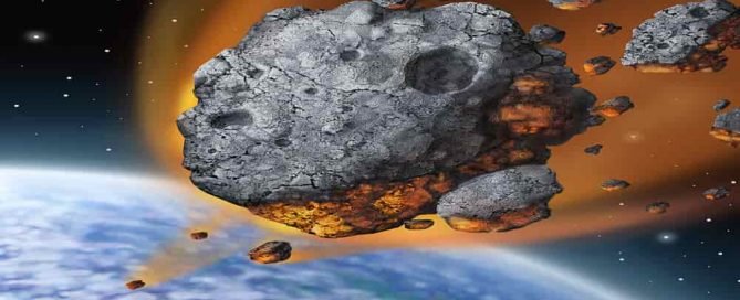 Gambaran asteroid jatuh ke bumi