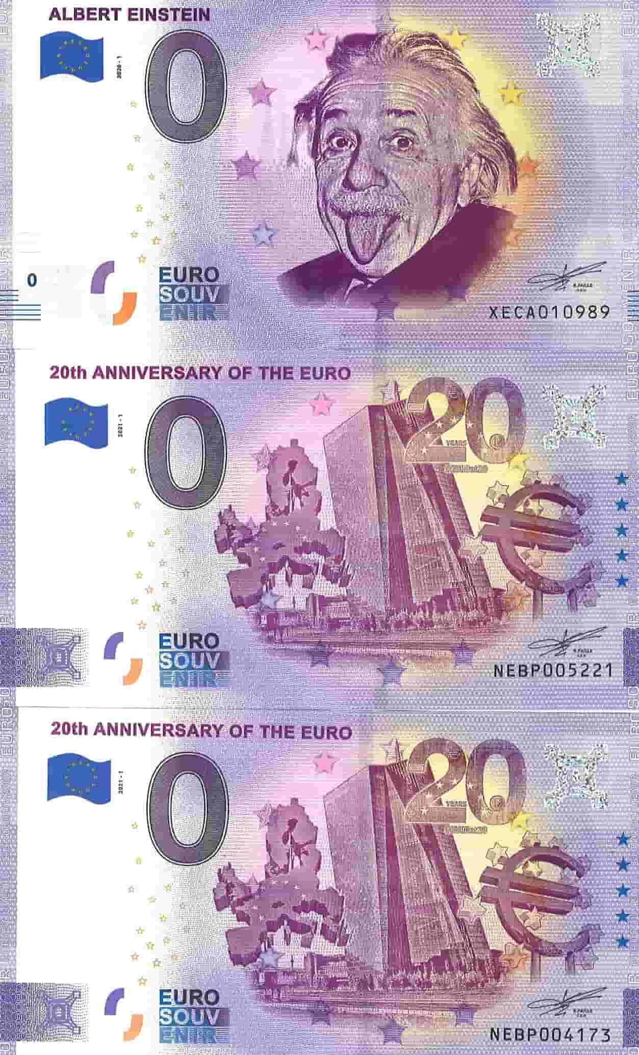 Koleksi uang kertas 0 euro